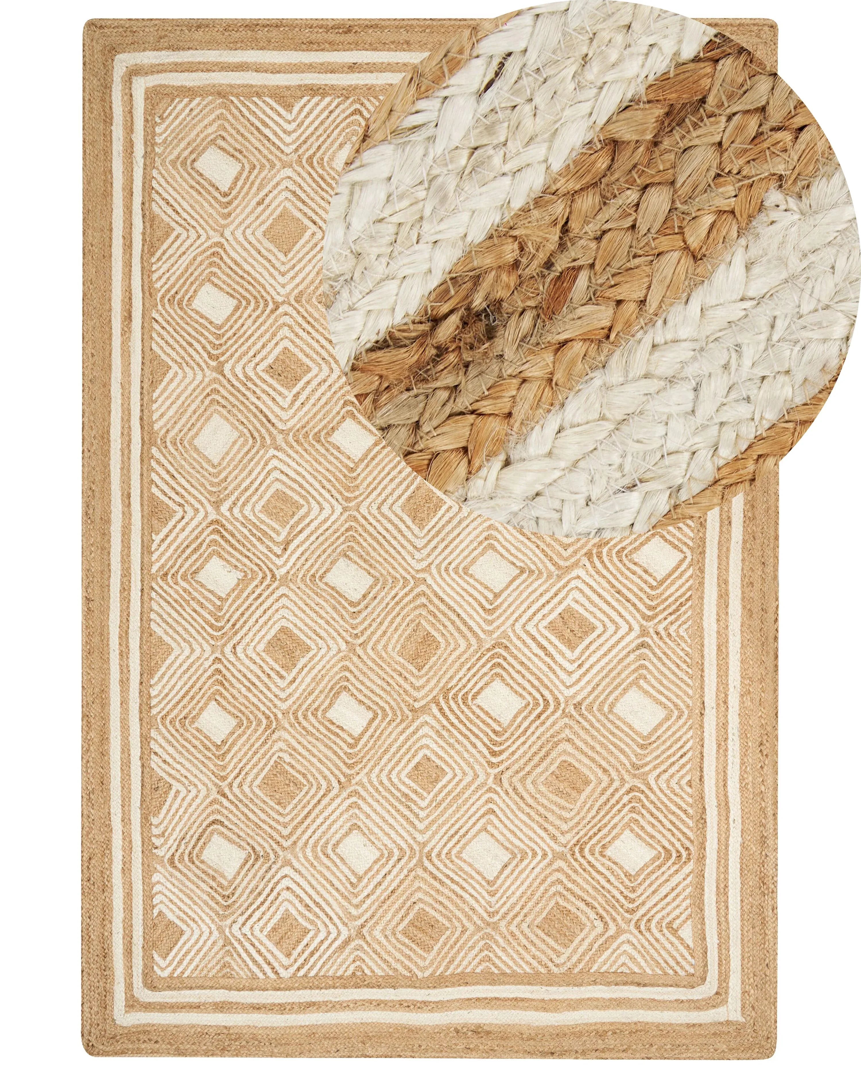 Tappeto MENGEN Beige 200 x 300 cm Iuta