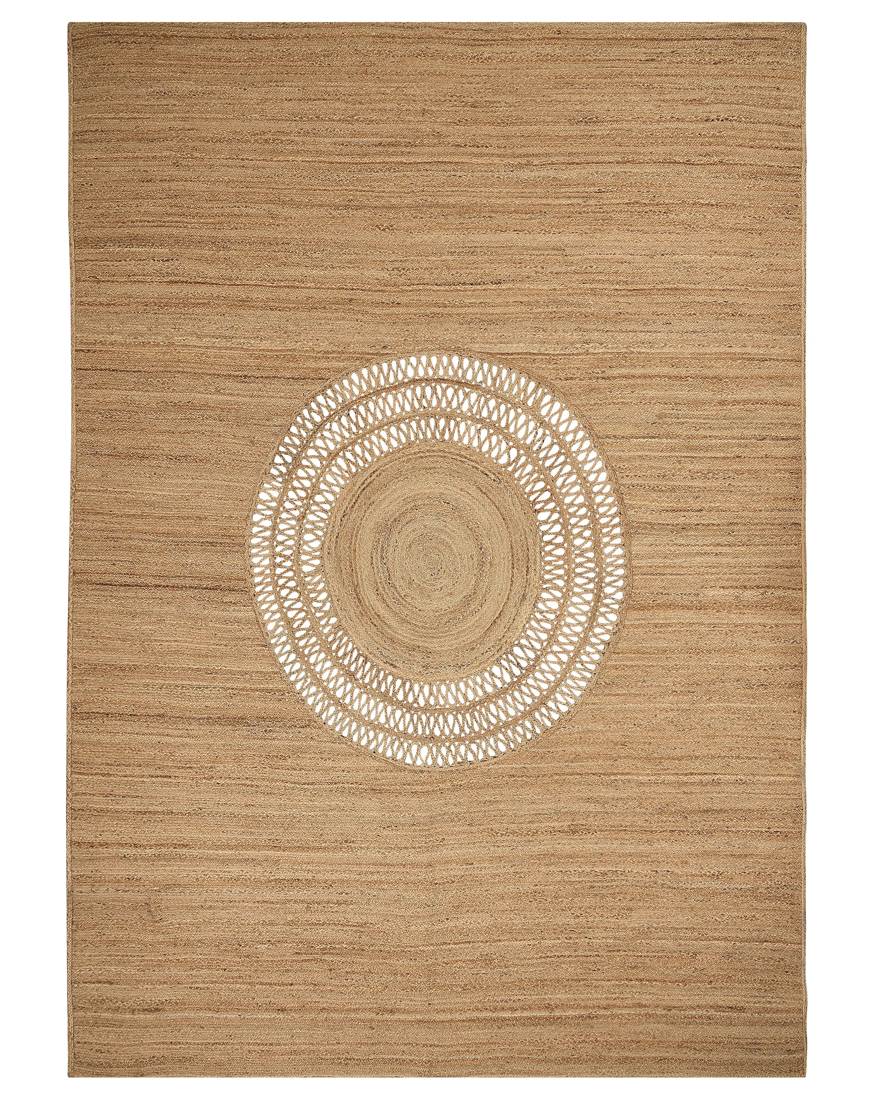 Tapis jute beige 160 x 230 cm