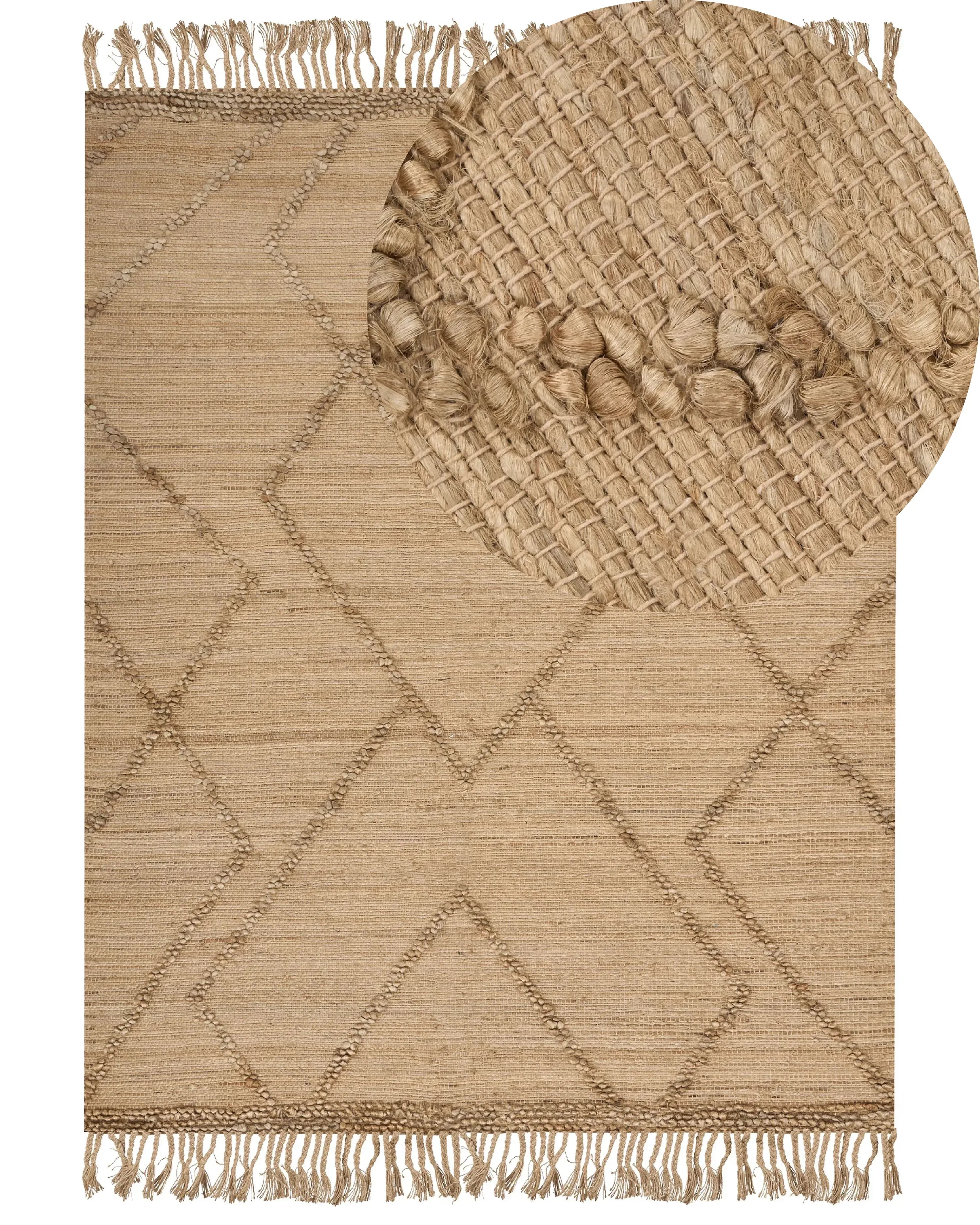 Tappeto HANDERE Beige 160 x 230 cm Iuta