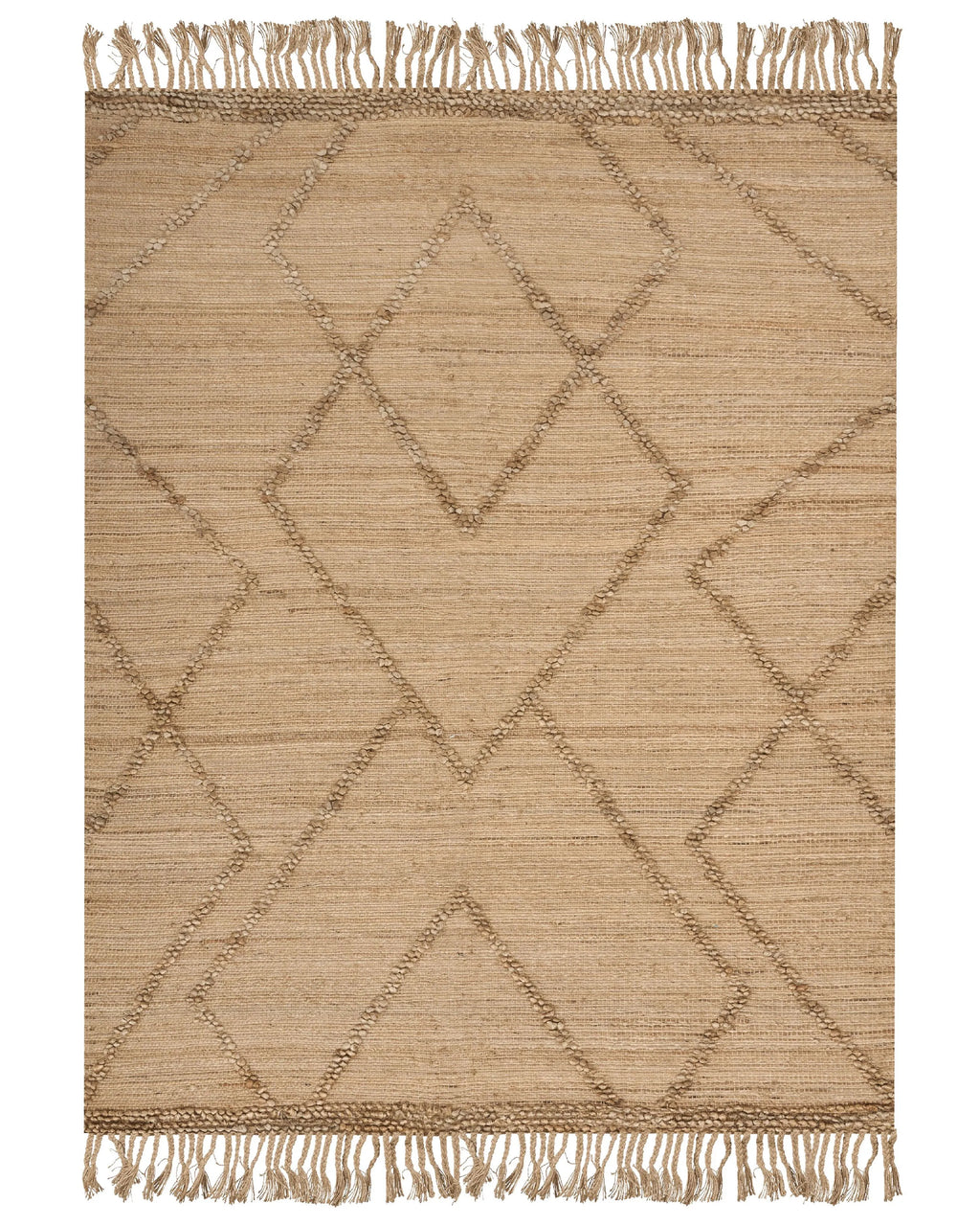 Tapis jute beige 160 x 230 cm