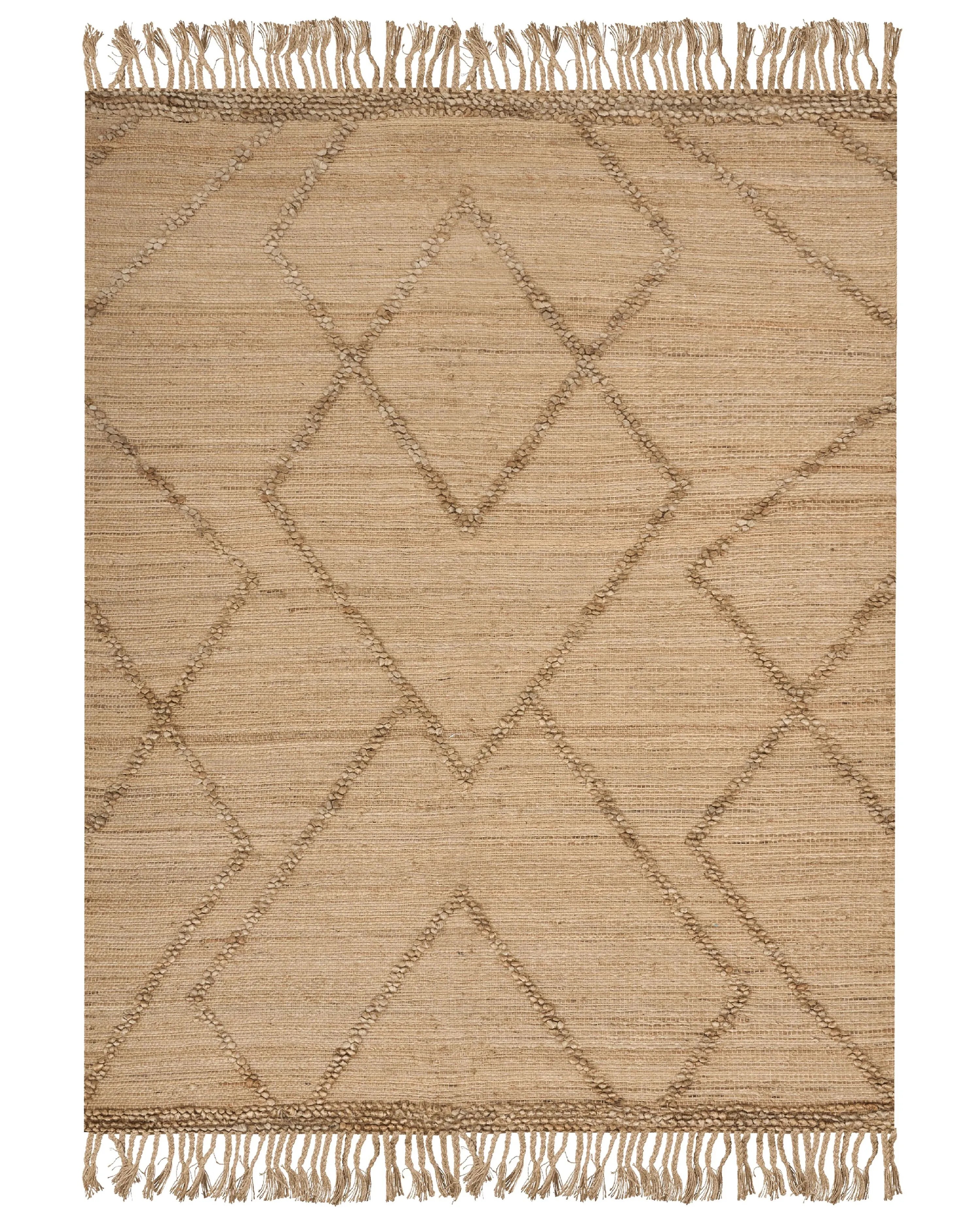 Tapis jute beige 160 x 230 cm
