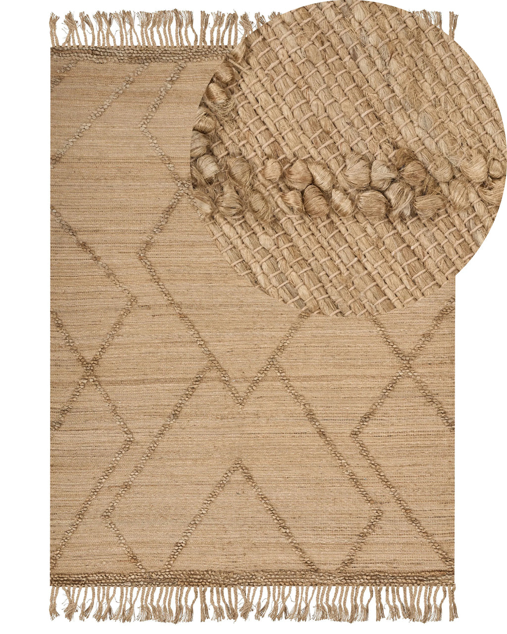 Tappeto HANDERE Beige 200 x 300 cm Iuta
