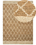 Tappeto ZORAVA Beige 160 x 230 cm Iuta
