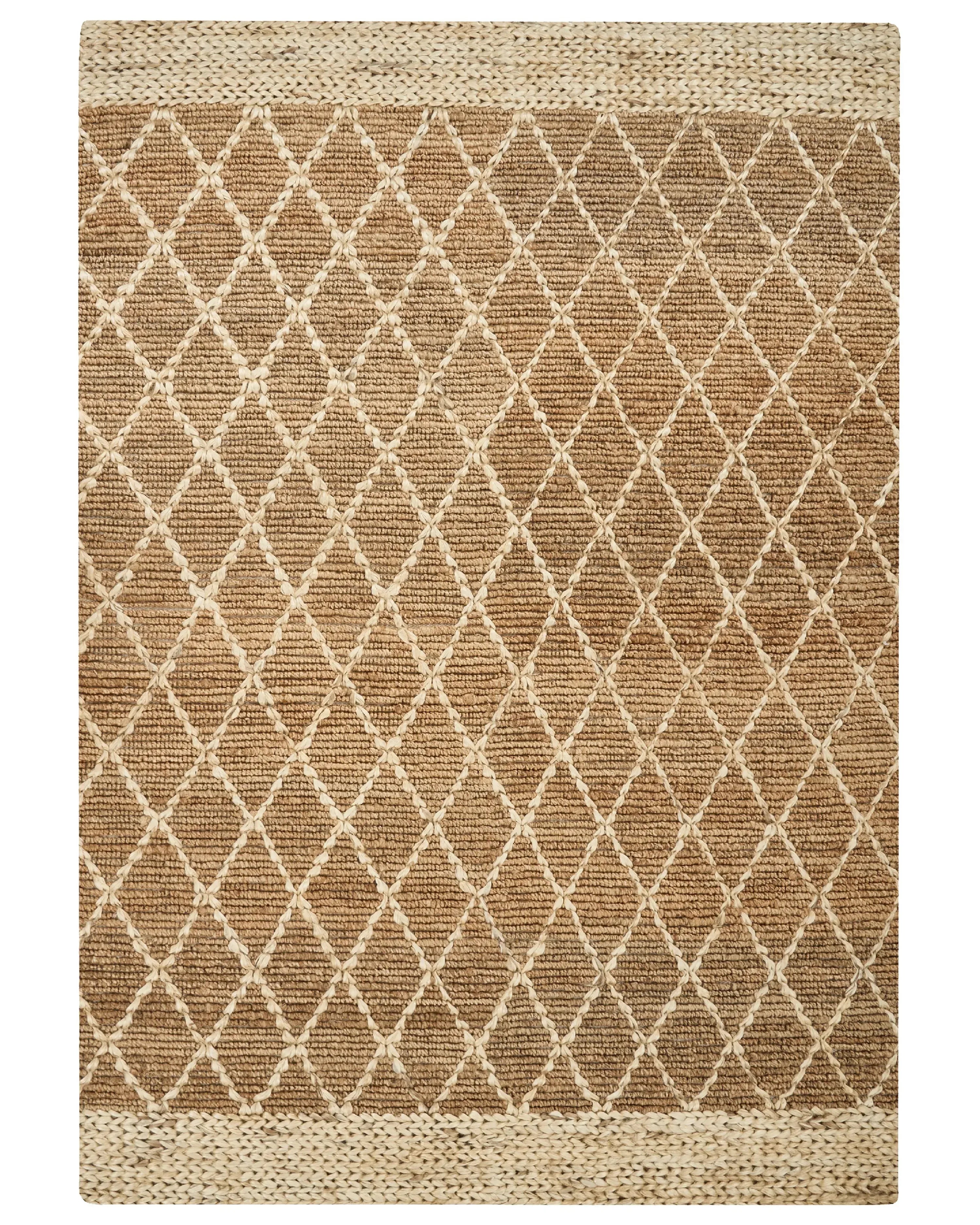 Tapis jute beige 160 x 230 cm