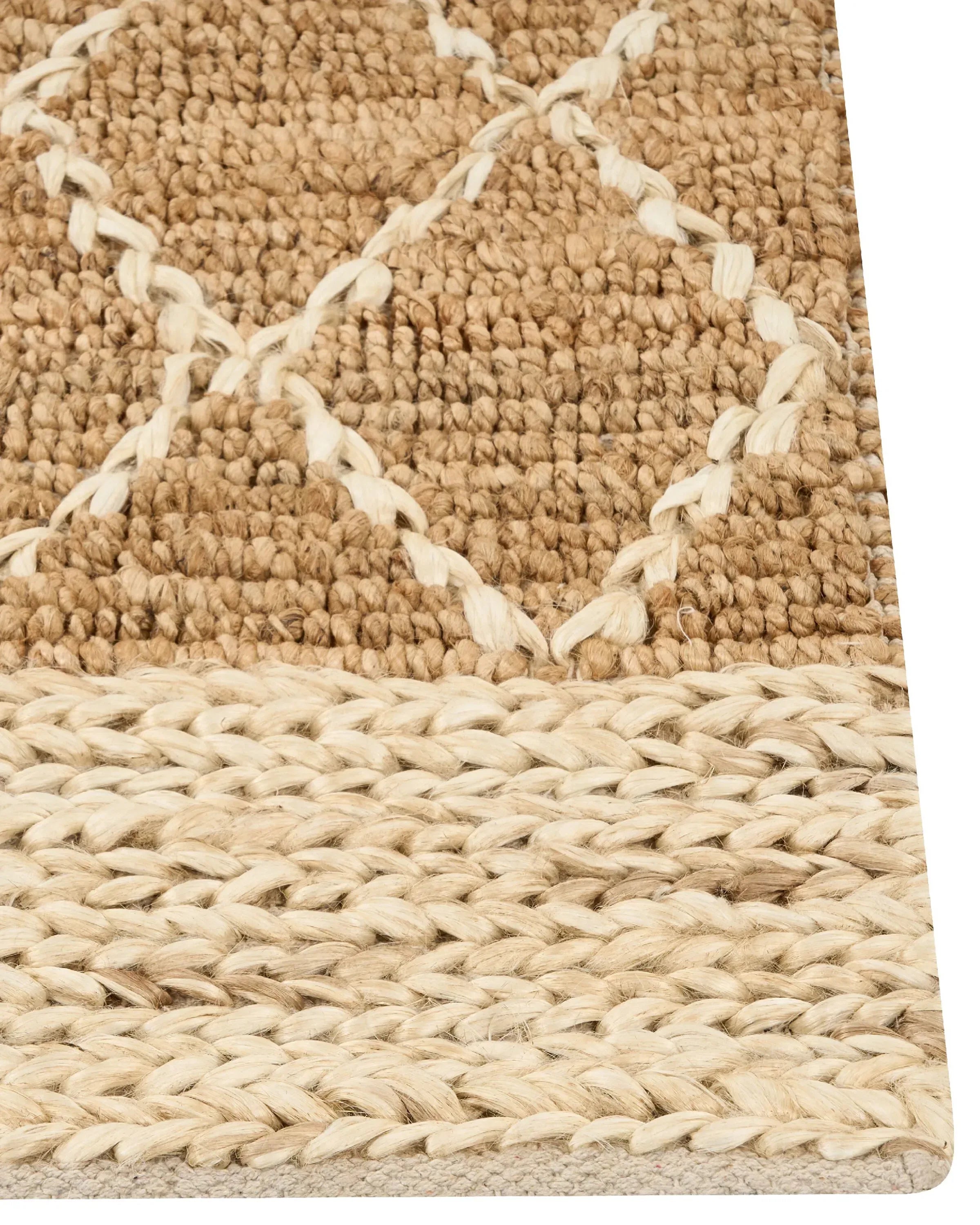 Tapis jute beige 160 x 230 cm