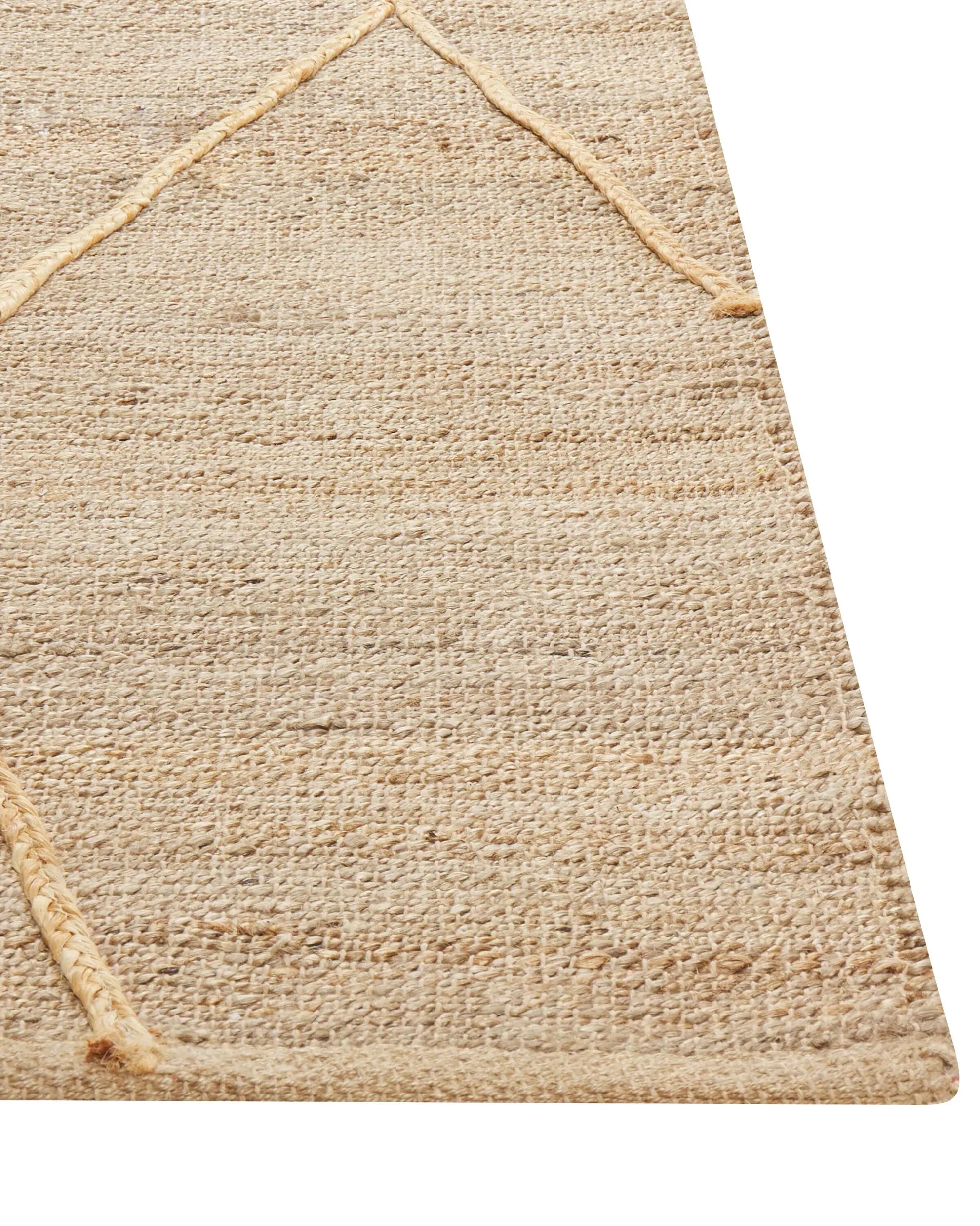 Tapis jute beige 160 x 230 cm
