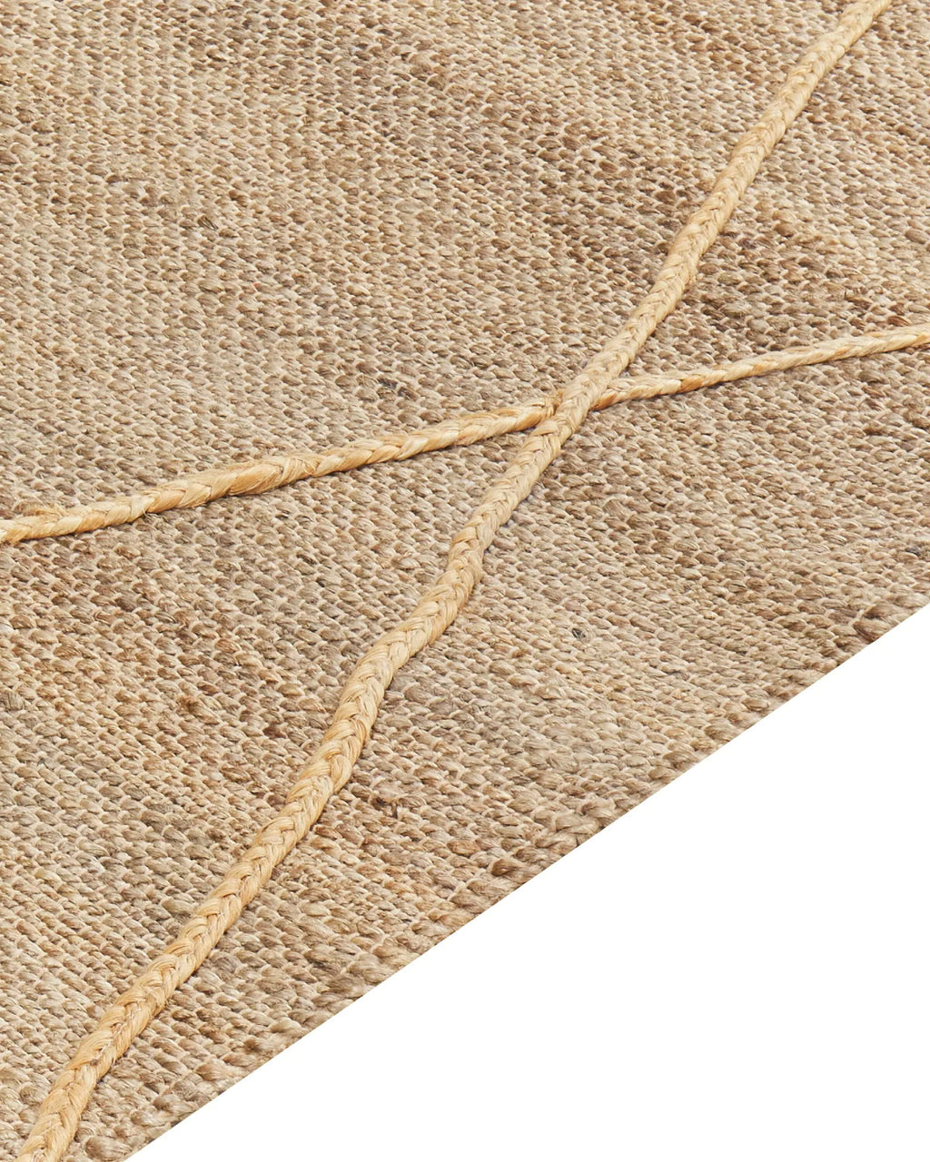Tapis jute beige 160 x 230 cm