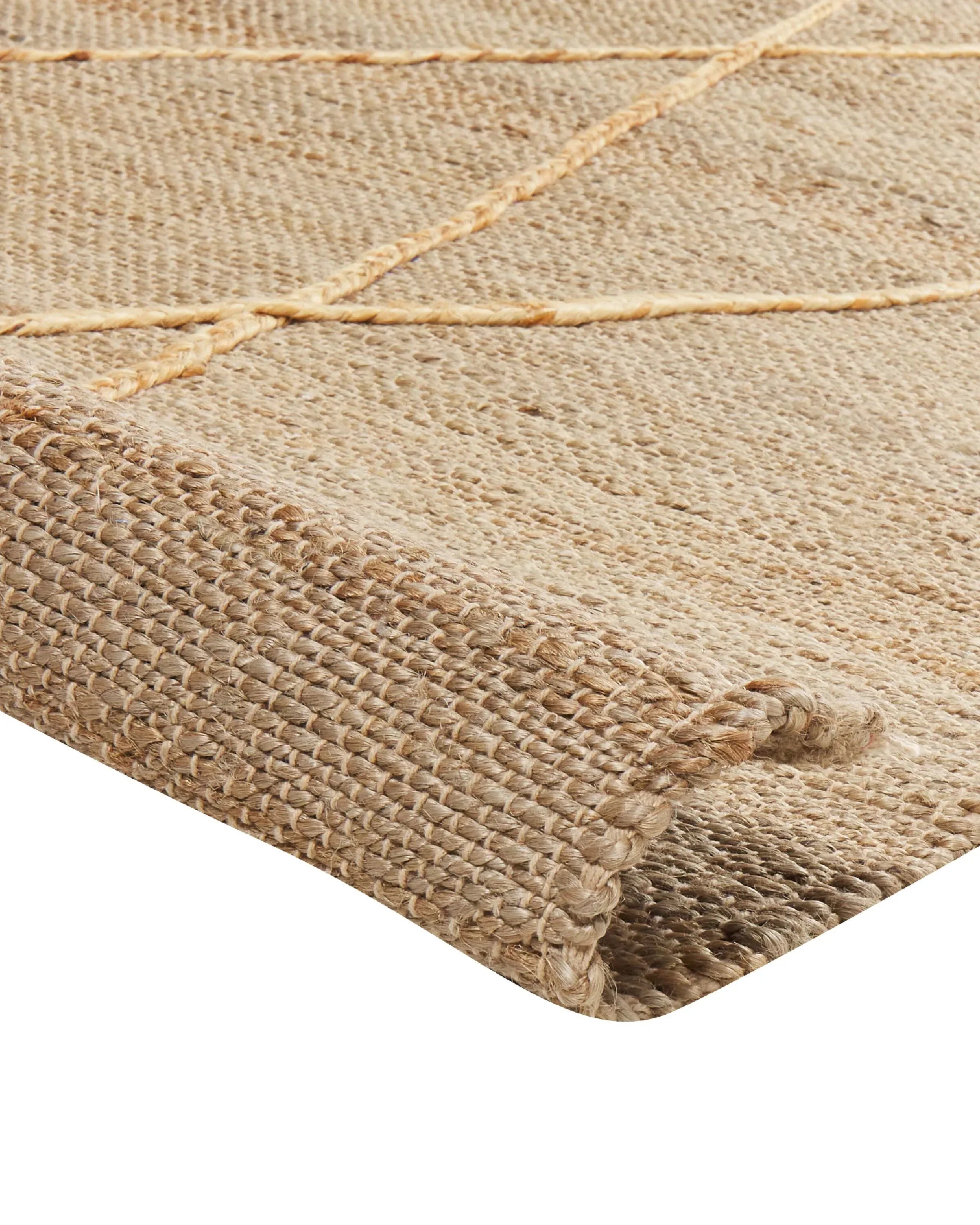 Tapis jute beige 160 x 230 cm