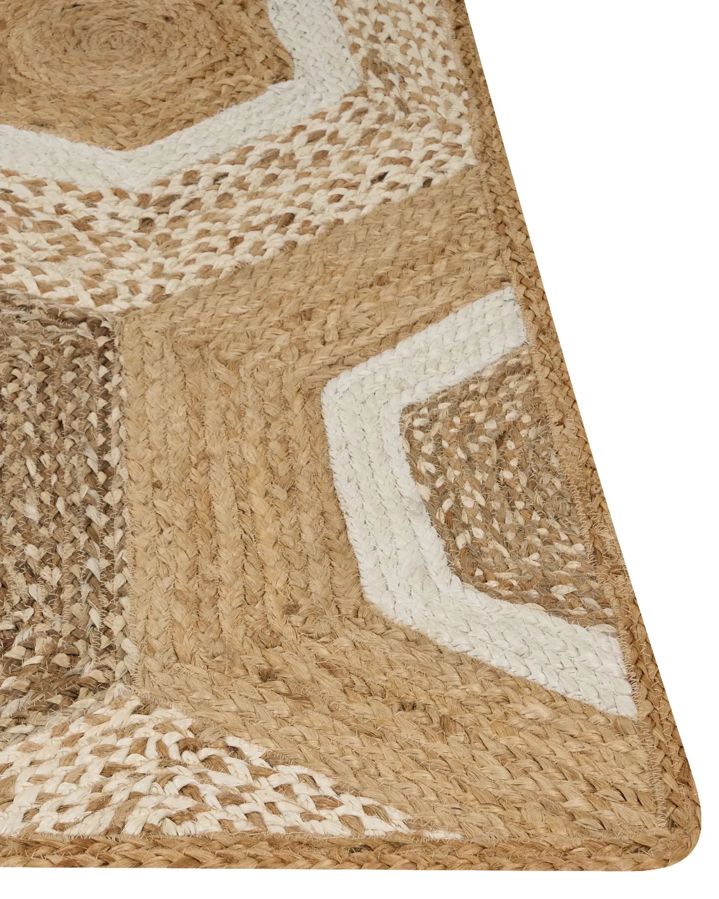 Tapis jute beige 160 x 230 cm