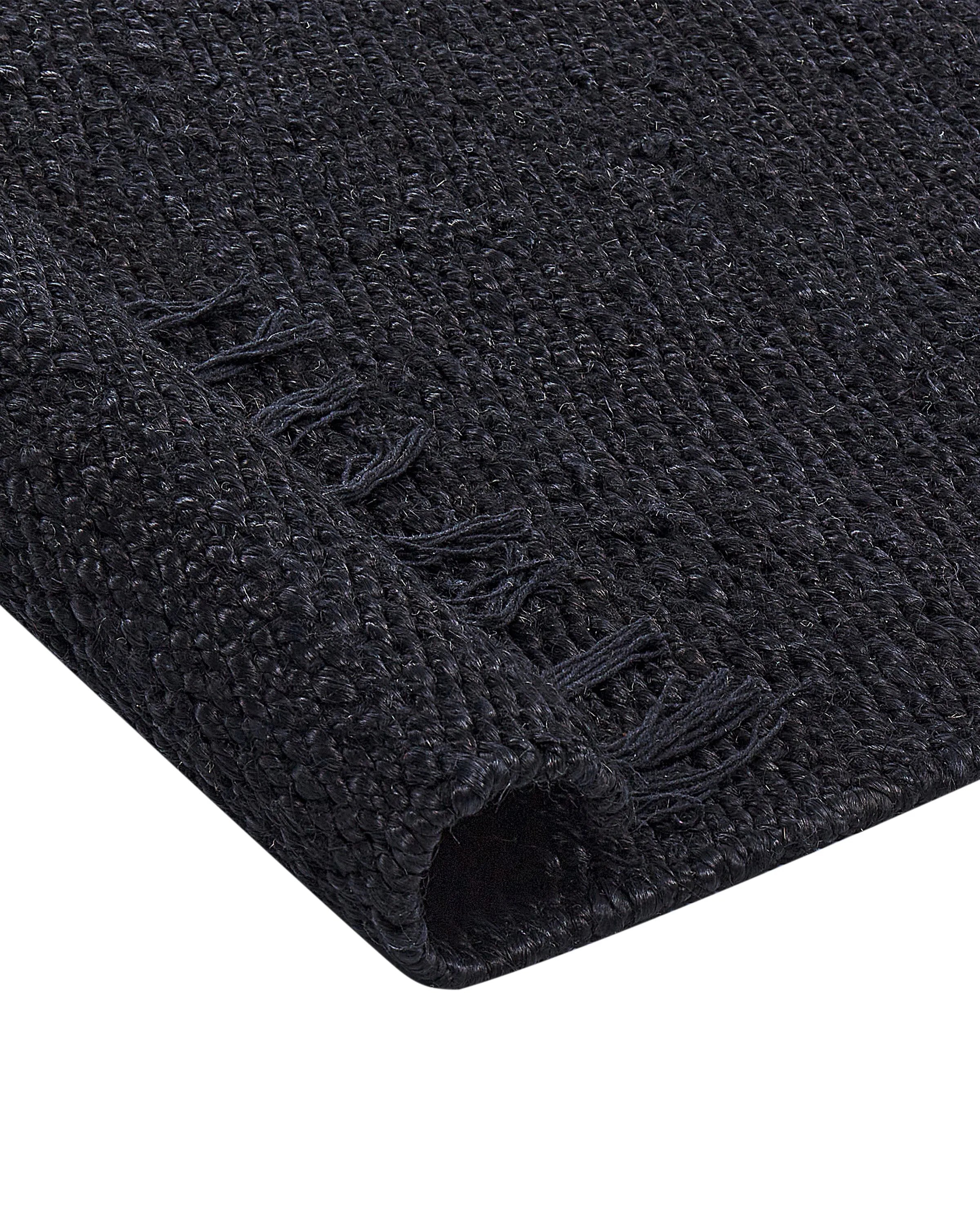 Tapis noir 160 x 230 cm Jute