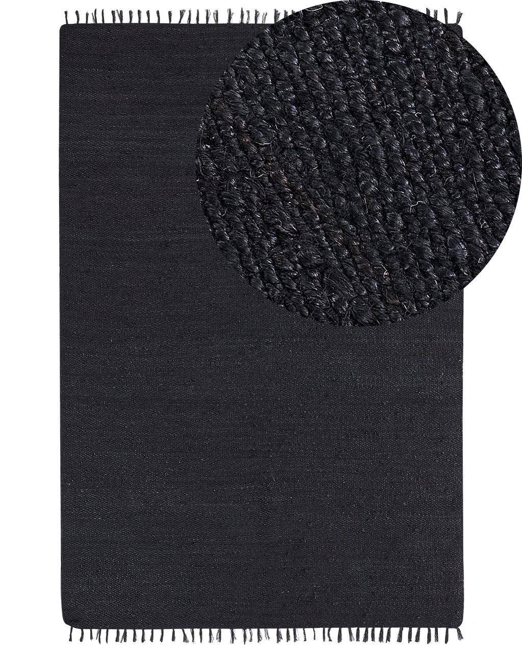 Tappeto SINANKOY Nero 200 x 300 cm Iuta