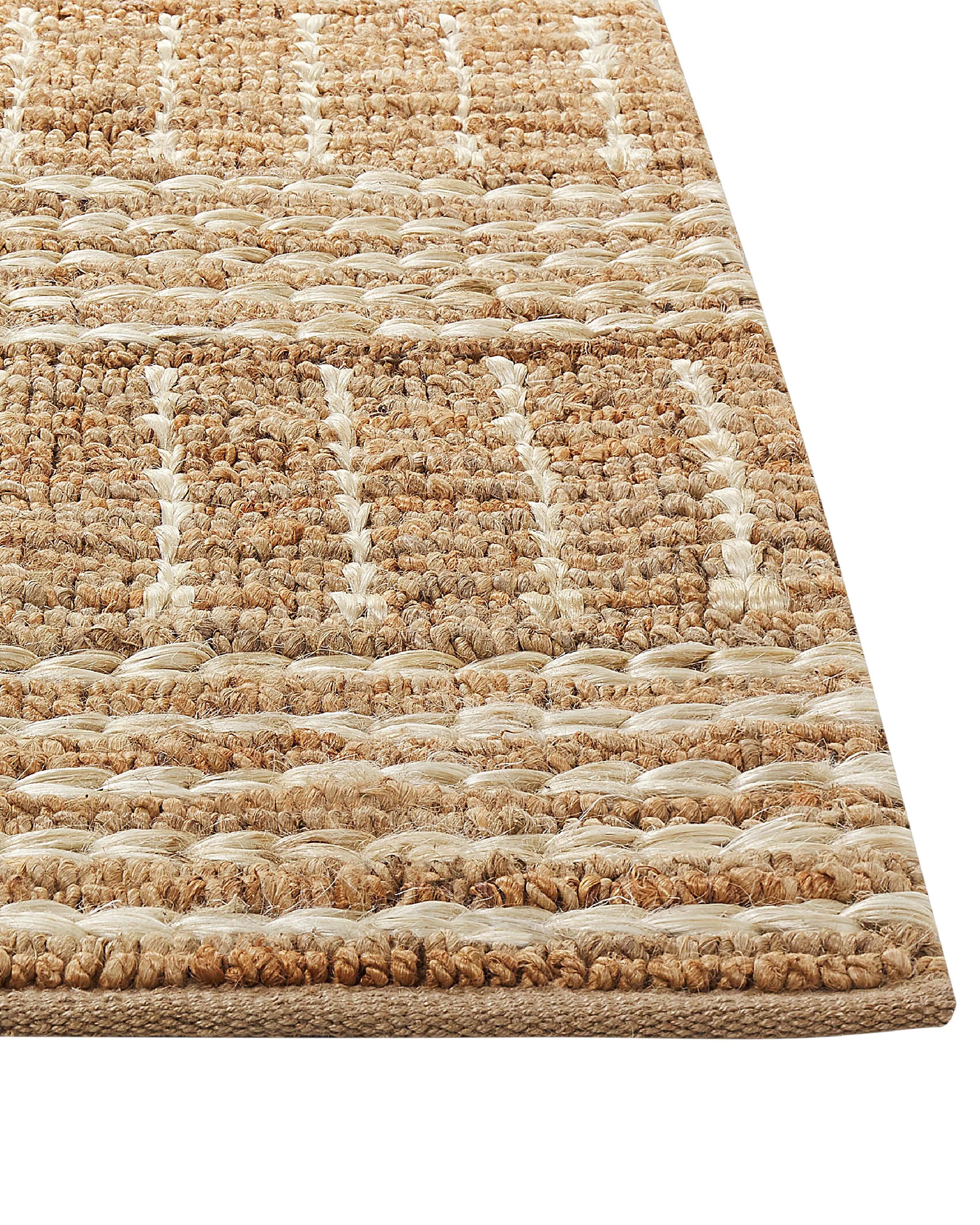 Tapis jute beige 160 x 230 cm