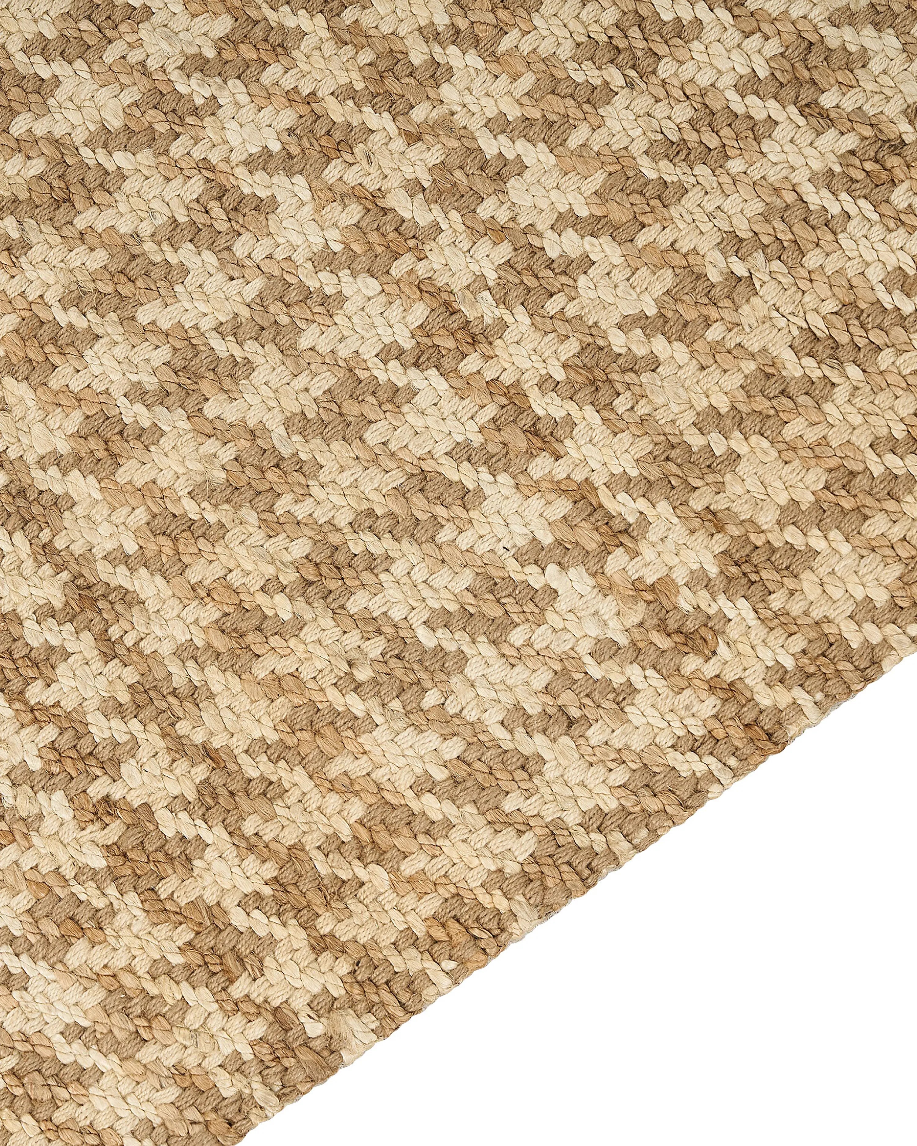 Tapis beige 80 x 300 cm jute